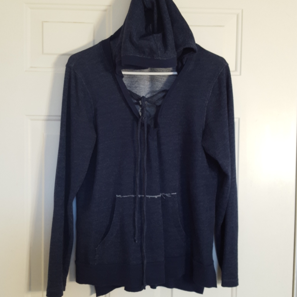 Jockey hoddie Lace Up tie front so soft and comfy